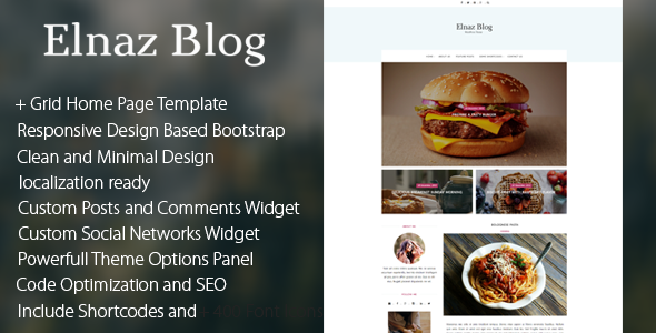 Elnaz Blog - Responsive WordPress Blog Theme
           TFx