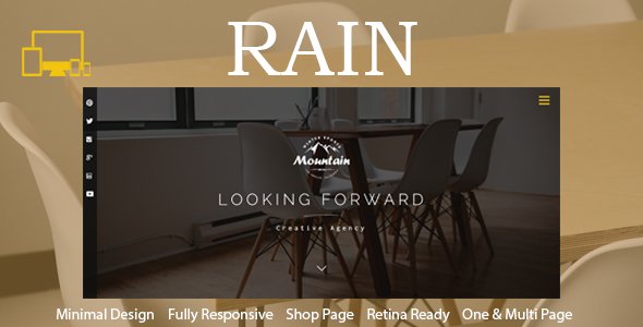 Rain - Creative Minimal HTML Template
           TFx
