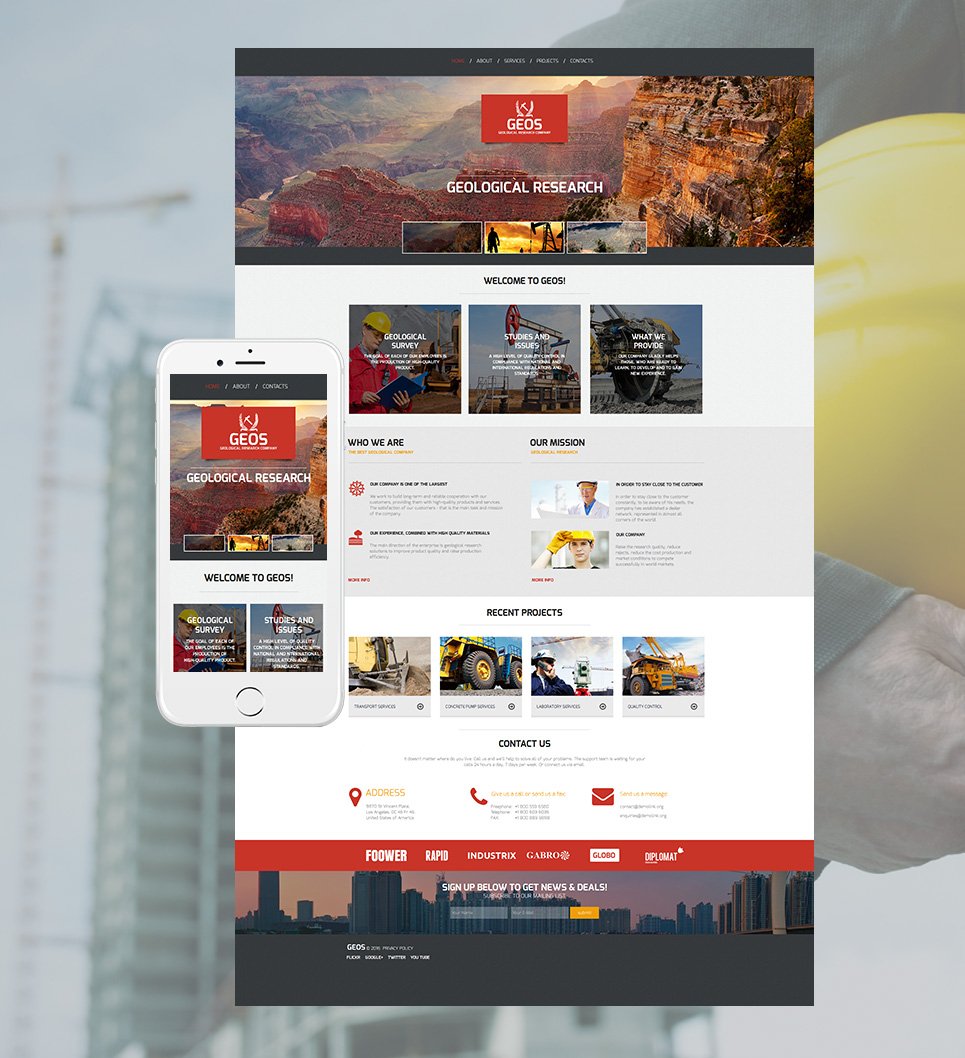 Industrial Moto CMS HTML Template TMT