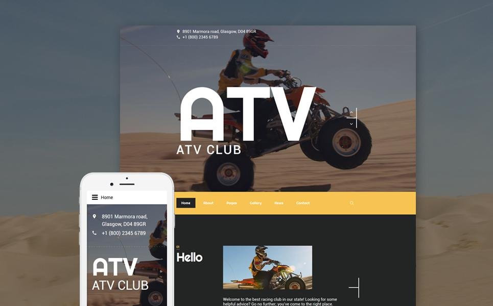 ATV Club Joomla Template TMT