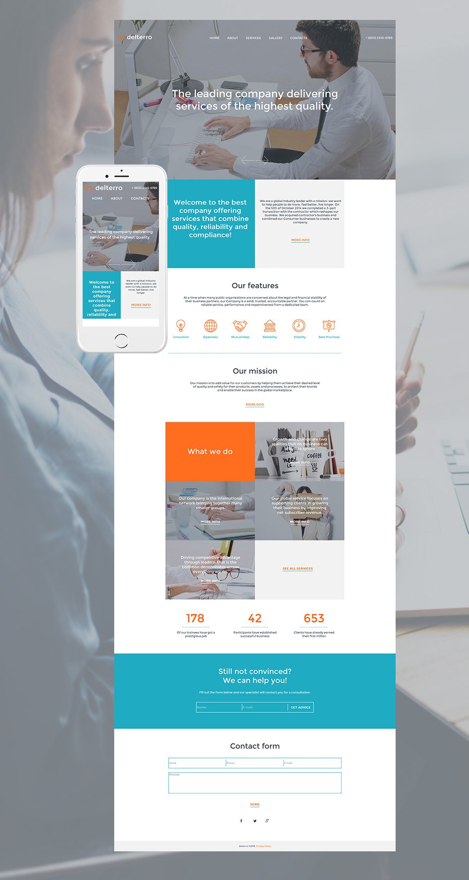 Business Moto CMS HTML Template TMT
