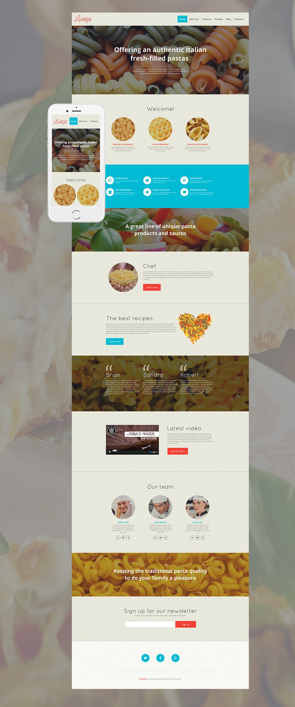 Food & Drink Moto CMS HTML Template TMT