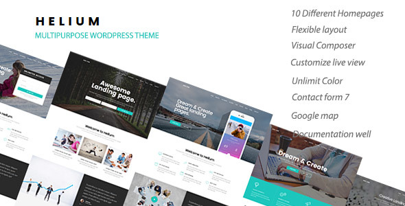 Helium - 10 in 1 Marketing WordPress Theme
           TFx