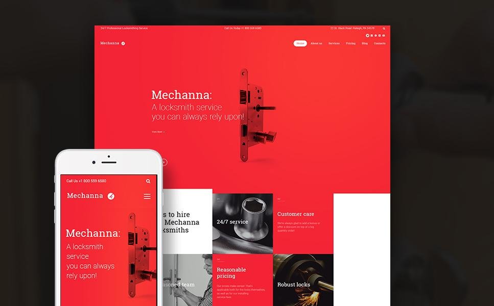 Locksmith Responsive WordPress Theme TMT