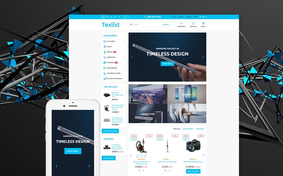 Texlist PrestaShop Theme TMT