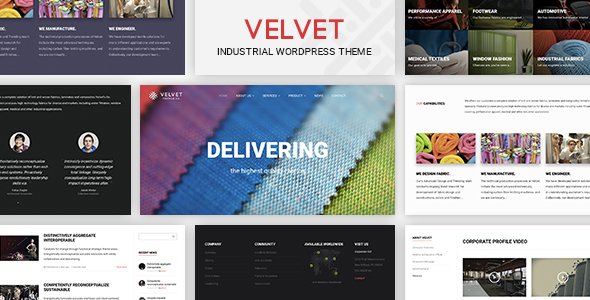 Velvet - Responsive WordPress Business Theme
           TFx