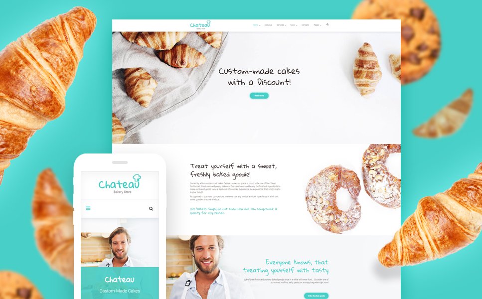 Bakery Responsive WordPress Theme TMT