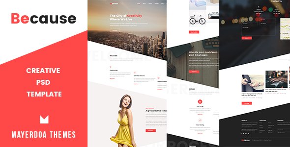 Because - Creative Psd Template
           TFx