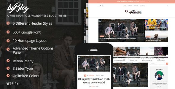 Byblog - Multipurpose Blog Theme
           TFx