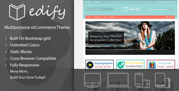 Edify – Responsive osCommerce Theme
           TFx
