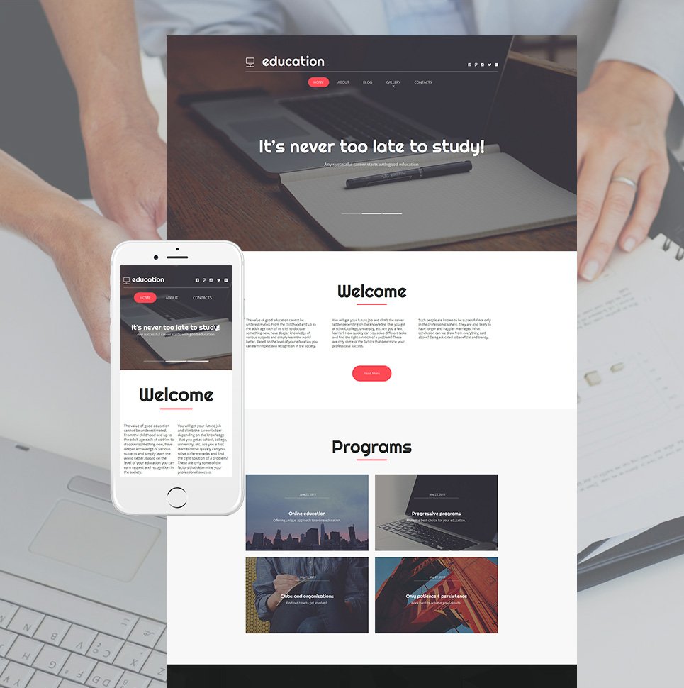 Education Moto CMS HTML Template TMT