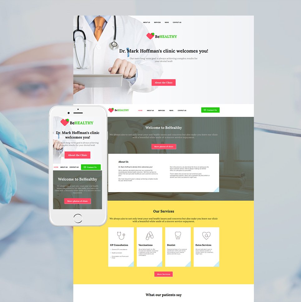 Medical Moto CMS HTML Template TMT