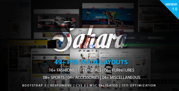 SAHARAN - The Biggest Multipurpose Responsive Opencart Theme
           TFx