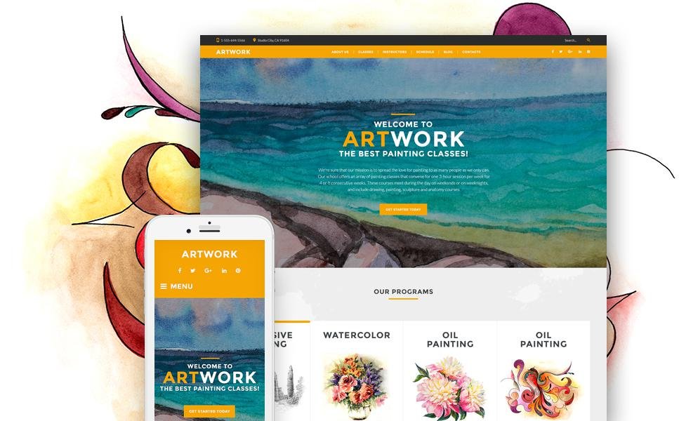 Art School Responsive WordPress Theme TMT