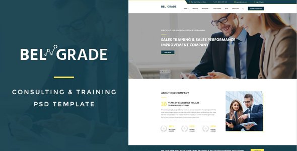 Belgrade : Training & Consulting PSD Template
           TFx