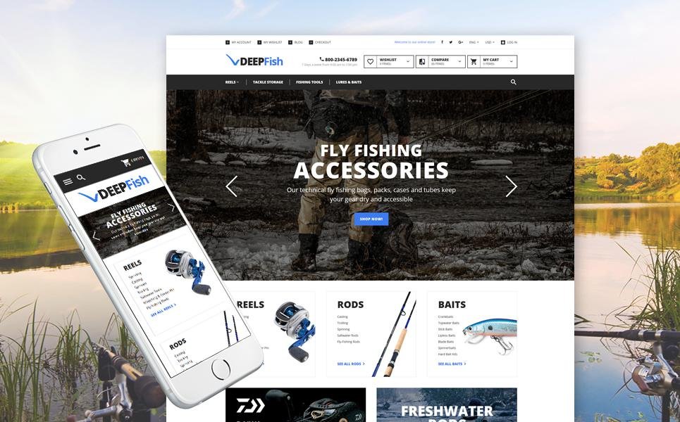 DeepFish - Fishing Store Magento Theme TMT