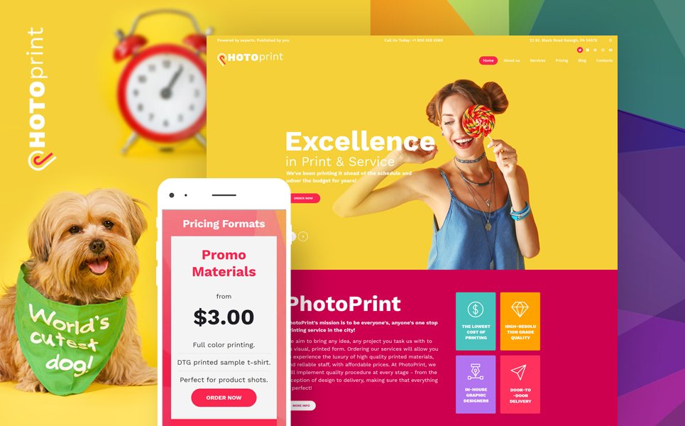 PhotoPrint - Print Shop Responsive WordPress Theme TMT