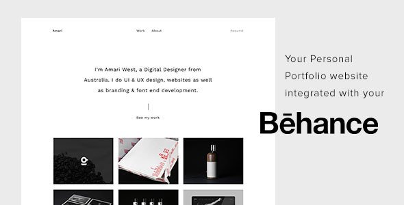 Amari - Behance Portfolio HTML Template
           TFx