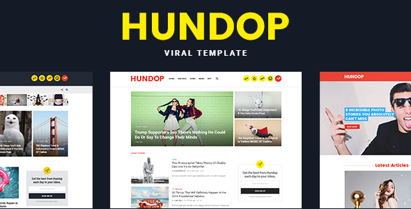 Hundop - Viral & Buzz HTML Template
           TFx