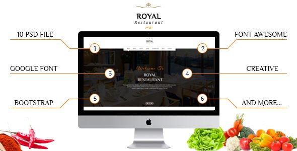 Royal - Restaurant PSD Template
           TFx