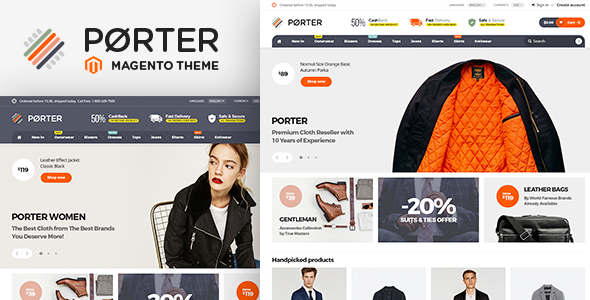 Porter - Responsive Magento Theme
           TFx