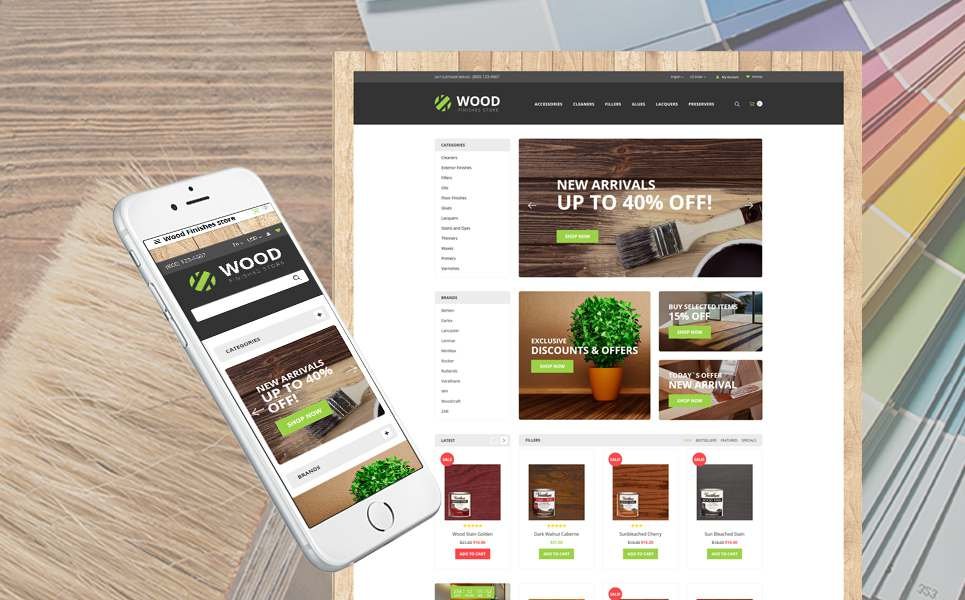Building Materials Responsive OpenCart Template TMT Camille Shikoba