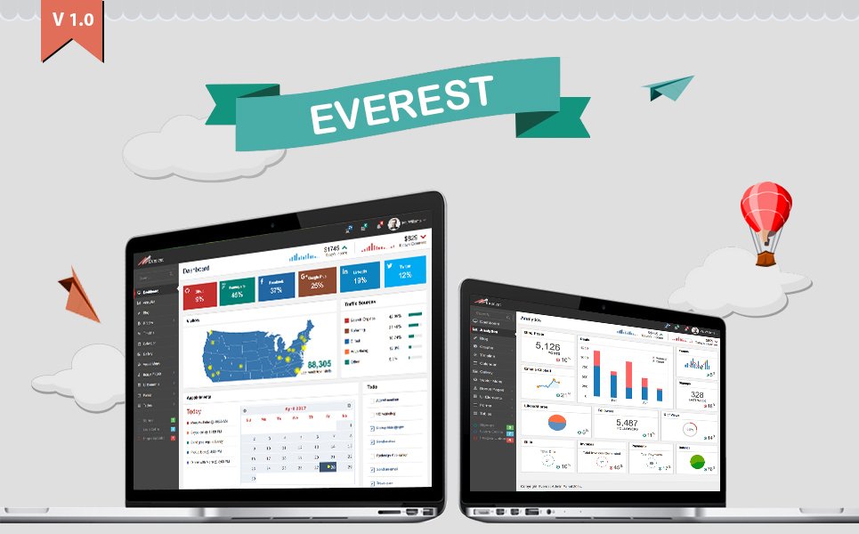 Everest Dashboard Admin Template TMT Yori Bentley