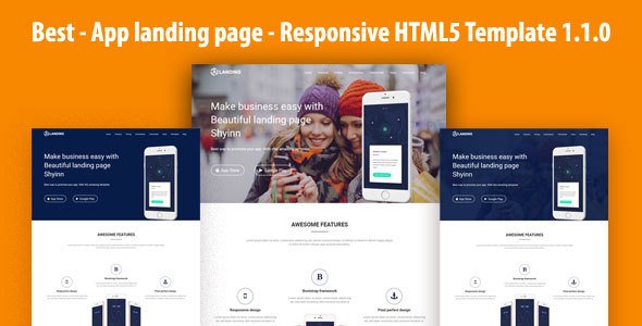 Best - App landing page - Responsive HTML5 Template 1.1.0 TFx Erskine Steph