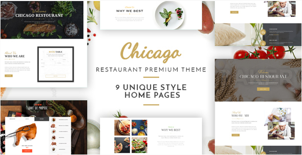 Chicago - Multi-Purpose Restaurant Theme - Restaurants & Cafes Entertainment TFx Yoshirou Seward