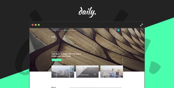 Daily - Muse Template - Muse Templates  TFx Ross Wibawa
