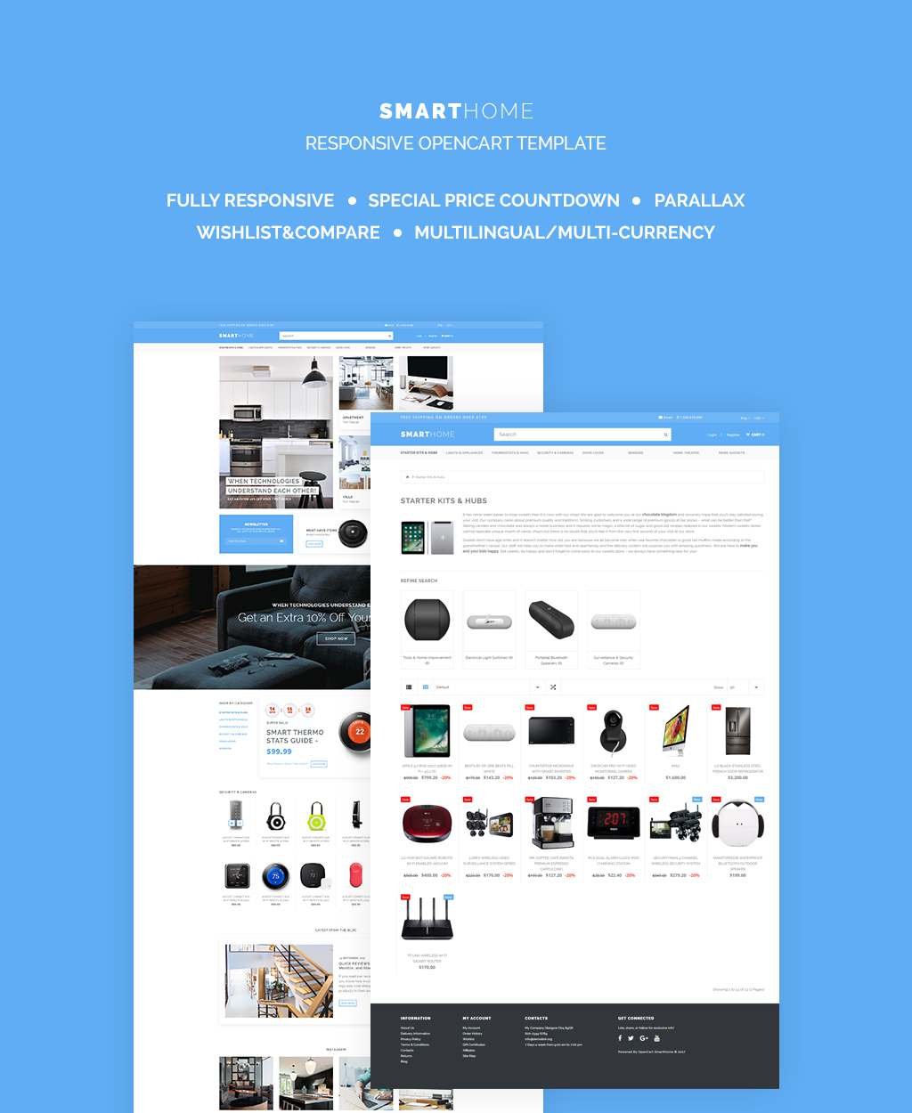 Electronics Responsive OpenCart Template TMT Kouta Lowell