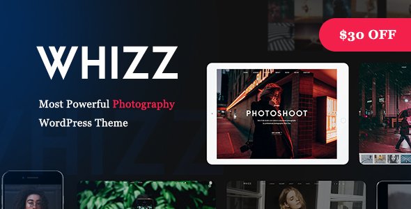 Whizz - Responsive Photography Portfolio WordPress Theme
           TFx Mega Genghis