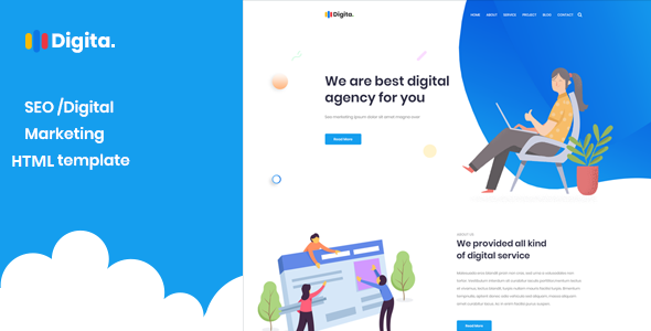 Digita - Creative Multipurpose Agency HTML Template
       TFx Teddy Indiana