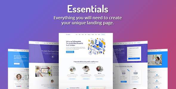 Essentials - High Converting SaaS Landing Page Template
       TFx Tate Elijah