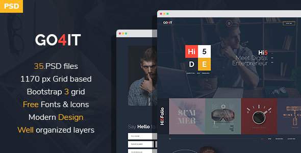 GO4IT - Digital Entrepreneur PSD Template
       TFx Montague Deacon