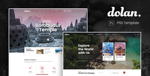 Dolan - Food and Travel Tour PSD Template
       TFx Vinal Tad