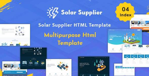 Solar Supplier - Responsive HTML Template TFx Quinlan Hasdrubal