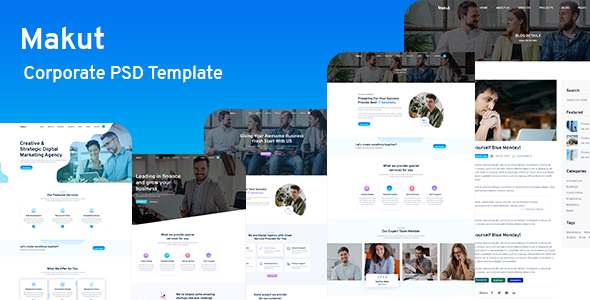 Makut Corporate PSD Template TFx PSDTemplates