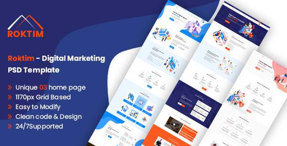 Roktim - Digital Marketing PSD Template TFx