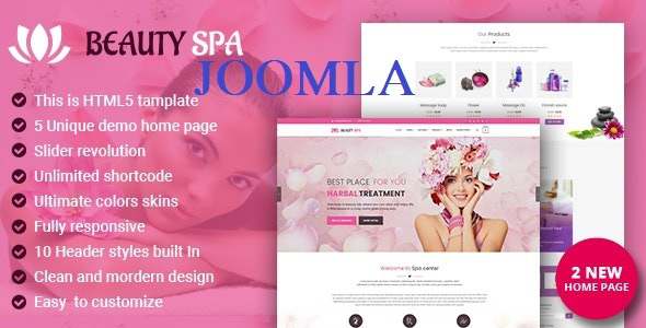 Spa Beauty Salon Joomla Template TFx Joomla 