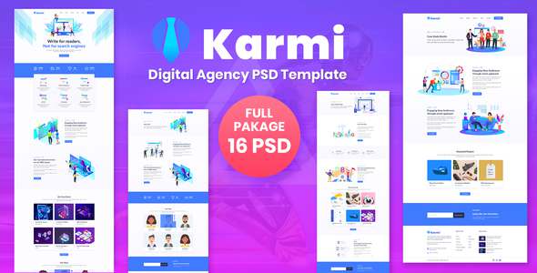 Karmi - Digital Agency PSD Template TFx