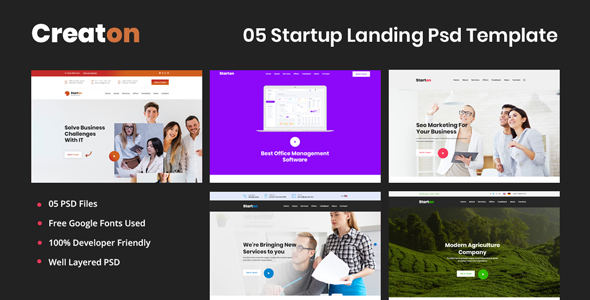 Creaton - Startup PSD Template TFx PSDTemplates