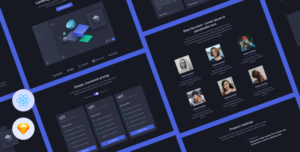 Cube - React Landing Page Template for Startups TFx