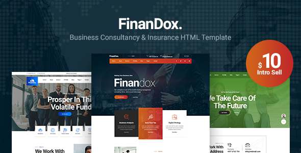 Finandox - Business Consulting and Professional Services HTML Template TFx