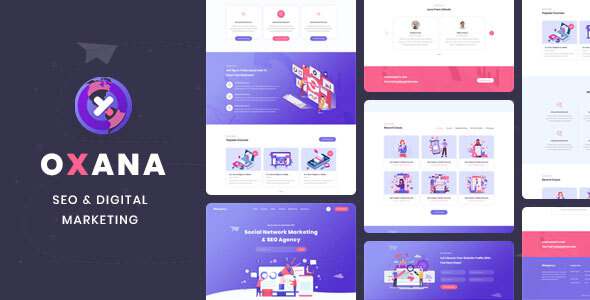Oxana - SEO amp Digital Marketing HTML Template TFx