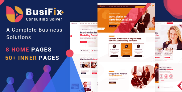 Busifix - Business Consulting and Professional Services HTML Template TFx
