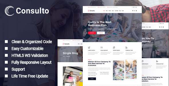 Consulto - Consulting Business HTML5 Template TFx