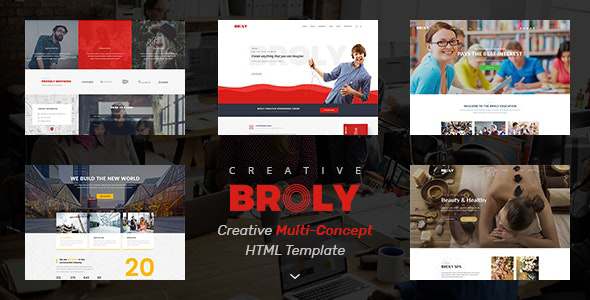 Broly - Creative Multi-Concept HTML Template TFx