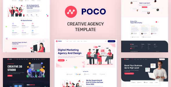 Poco - Creative Agency XD Template TFx