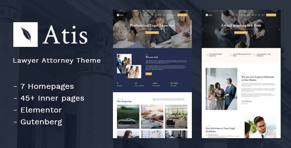 Atis - Lawyers Advisors Business Theme TFx
